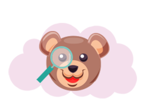 Peluche con lupa